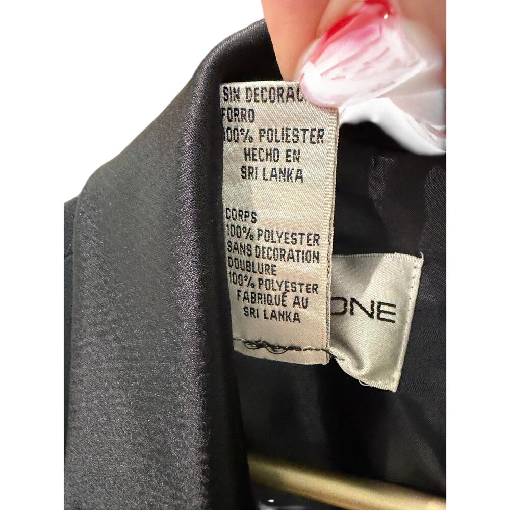โจ Evan-Picone Silky Collar Faux Wrap Blazer Dress 14 EUC Officecore ๐ผ - Picture 8 of 8